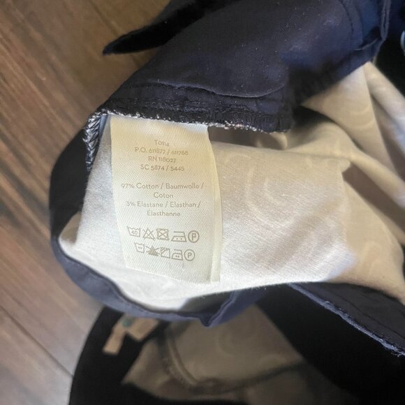 Boden Women's Richmond Stretchy Navy Blue Rainbow Geometric Print Size 16 Reg - Picture 6 of 6